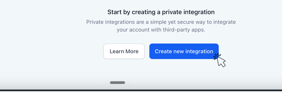 La fenêtre Create new integration de GoHighLevel